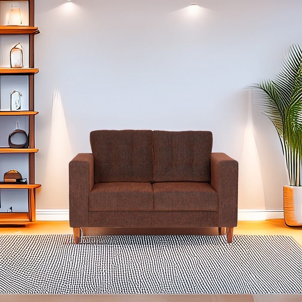 Cindy 2 Seater Sofa in Brown Colour image