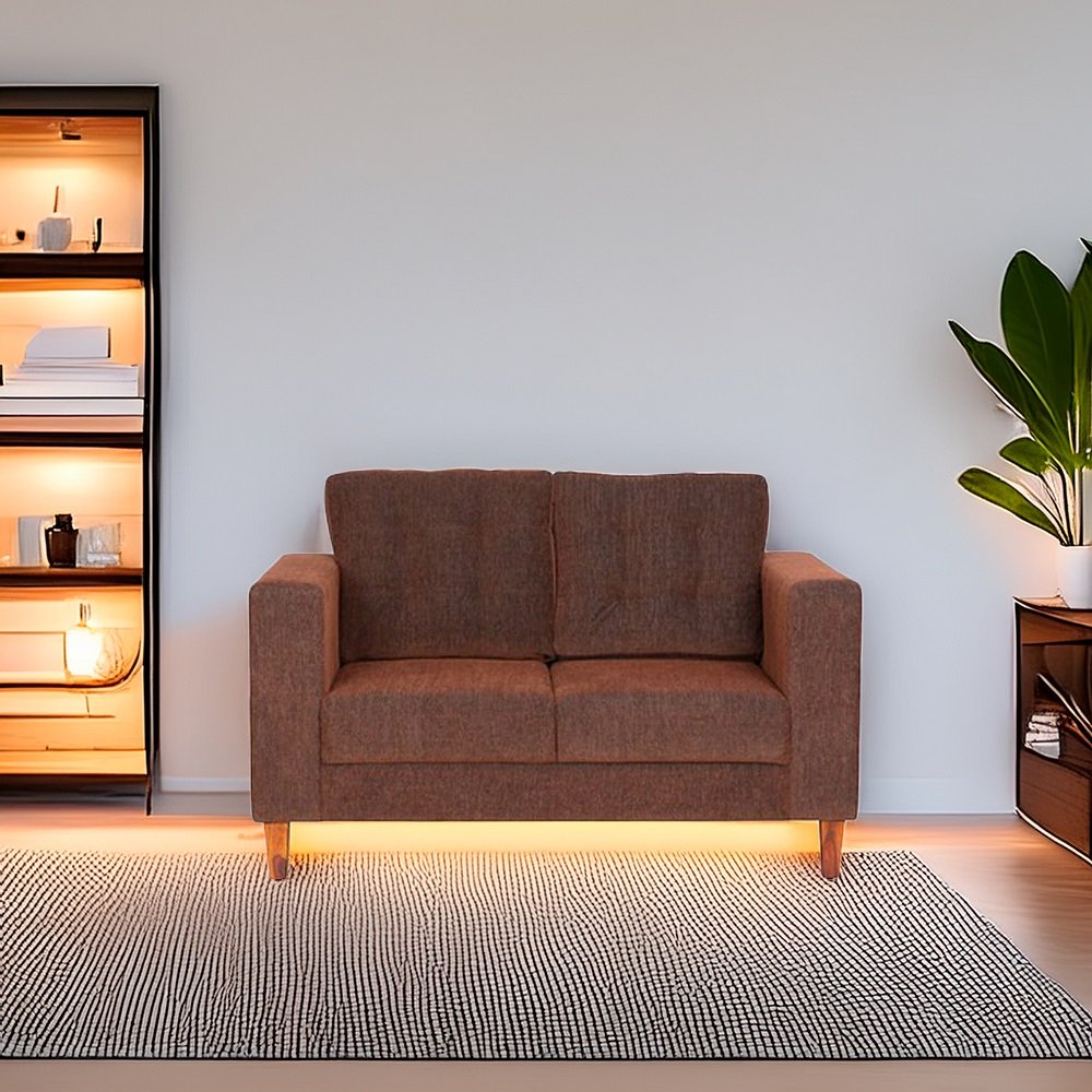 Cindy 2 Seater Sofa in Brown Colour image