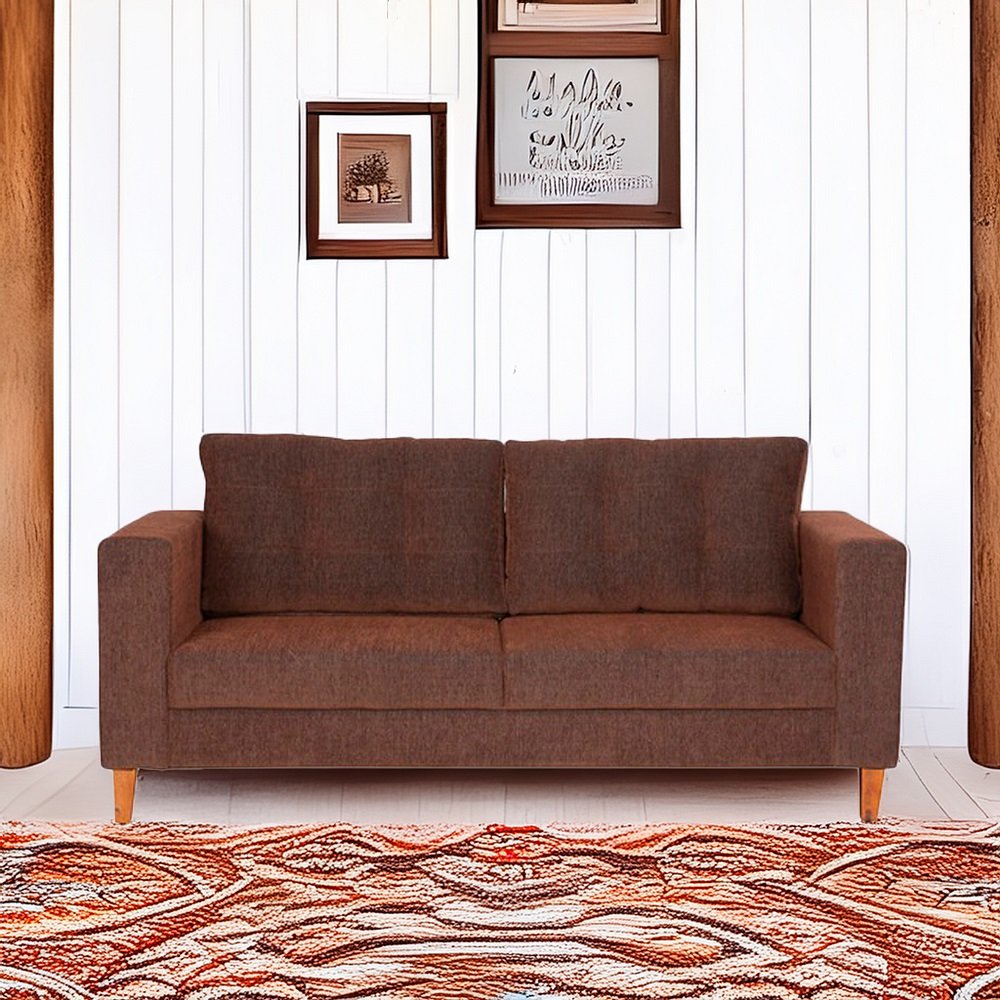 Cindy 3 Seater Sofa in Brown Colour image