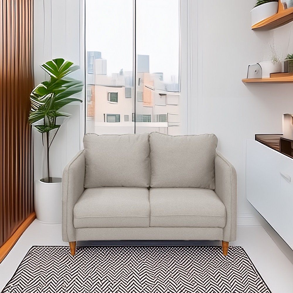 Amelio 2 Seater Sofa In Beige Colour image