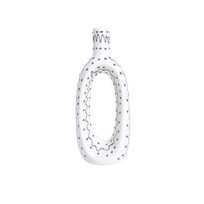 Cylindrical Glass Vase for Flowers and Decor