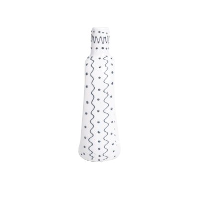 Cylindrical Glass Vase for Flowers and Decor