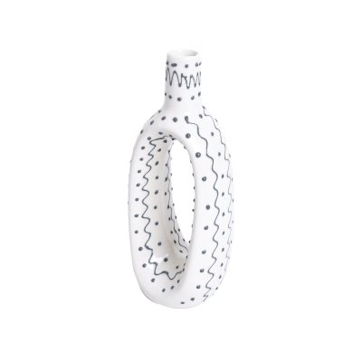 Cylindrical Glass Vase for Flowers and Decor