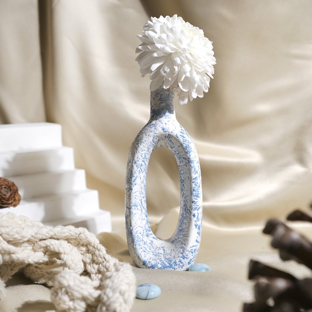 Unique Cylindrical Glass Vase for Home