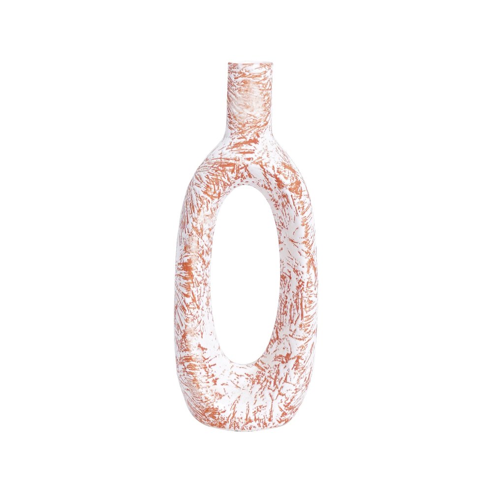 Artistic Cylindrical Glass Vase