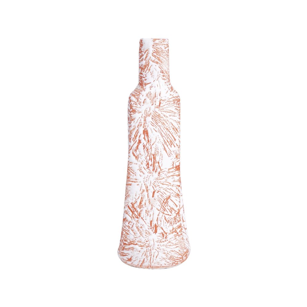 Artistic Cylindrical Glass Vase
