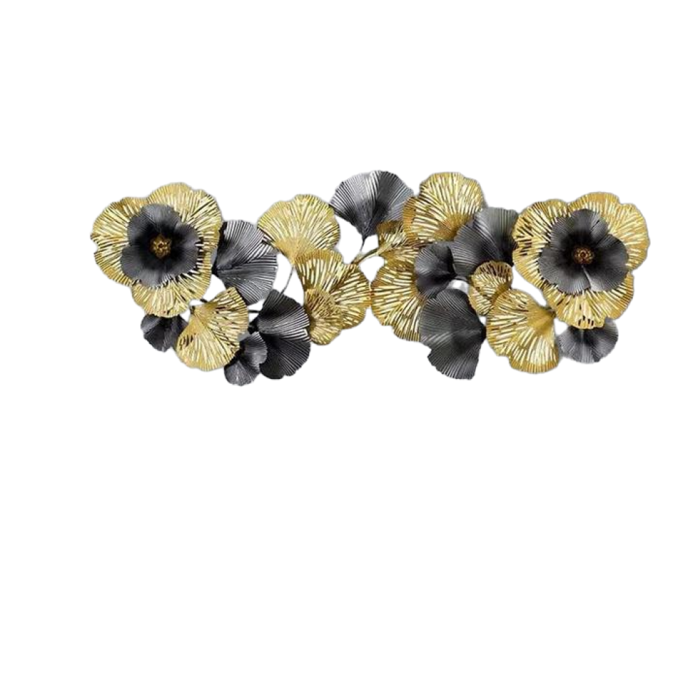 Black and Gold Wrought Iron Wall Art