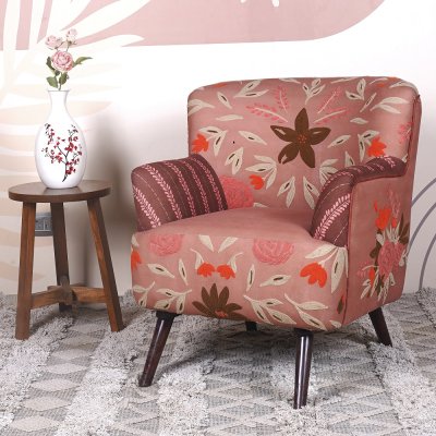 Embroidery Accent Chair | Modern Living Room Seating
