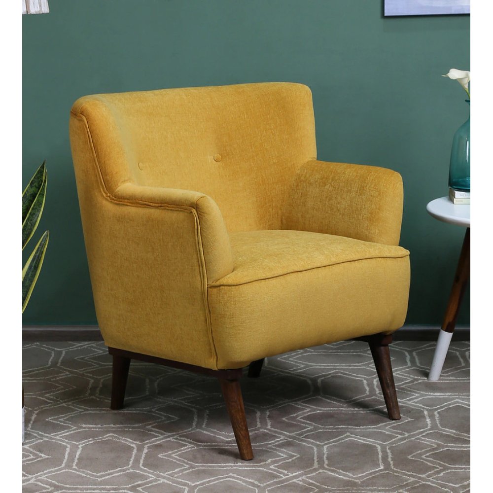 Carlito Lounge Chair in Yellow Color image