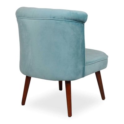 Milano Fabric Slipper Chair in Light Blue Color image