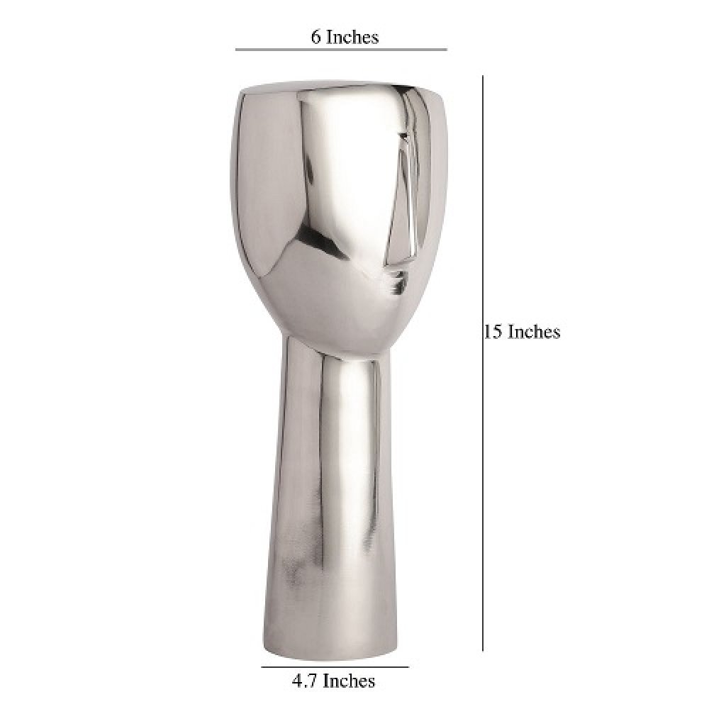 Abstract Face Decorative Silver image