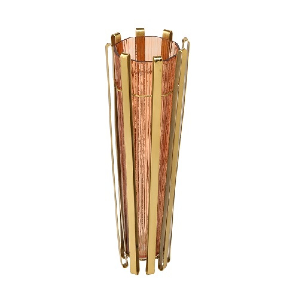Allure Radiant Metal Hue Vase Amber image