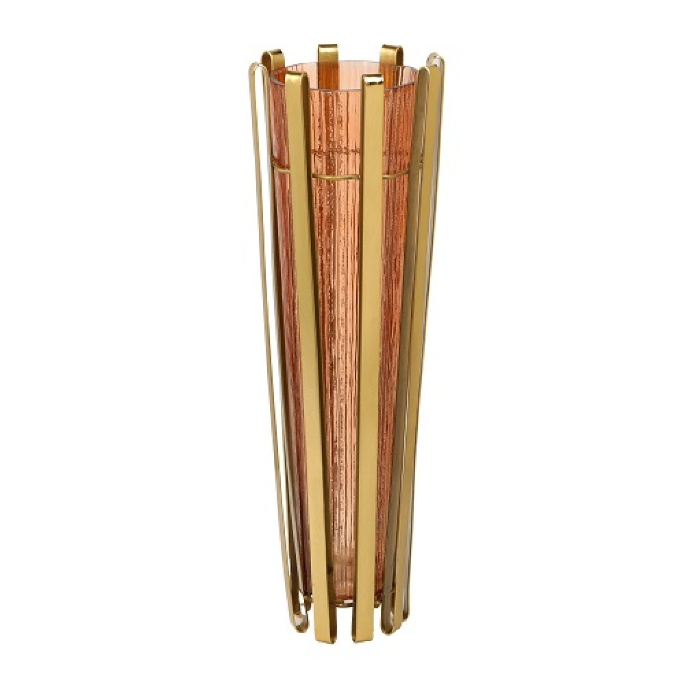 Allure Radiant Metal Hue Vase Amber image
