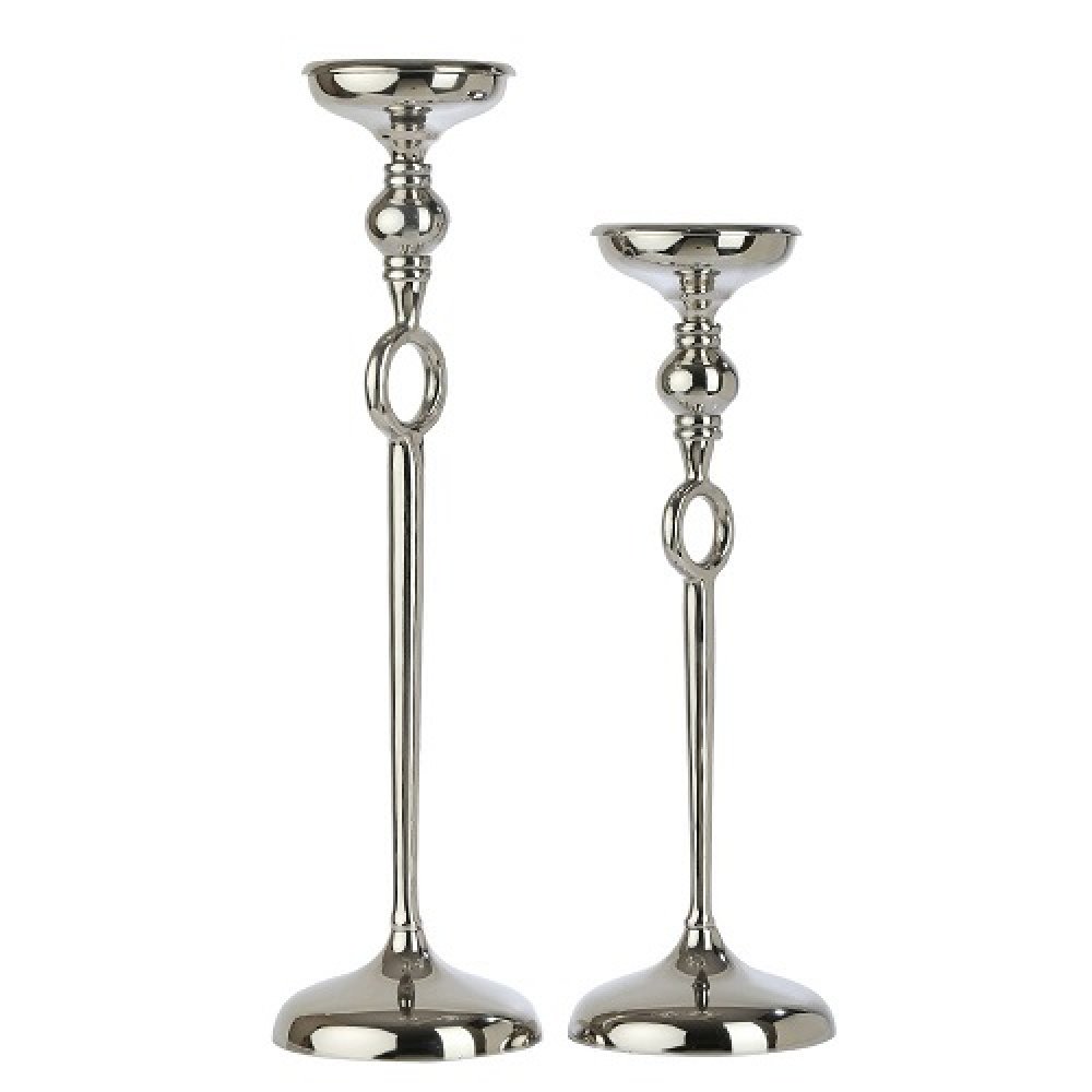 Ajna set of 2 Silver Pillar Holder image
