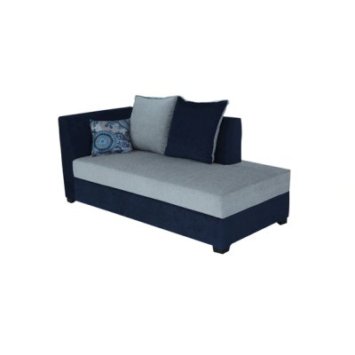 Jordan Fabric LHS Sectional Sofa in Blue & Grey Colour image