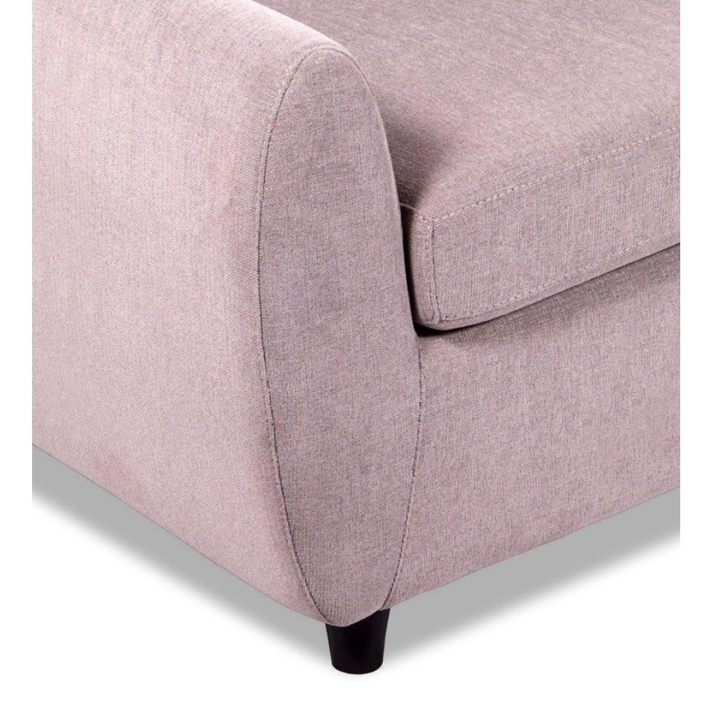 Droopy Fabric 1 Seater Sofa in Light Grey Colour image
