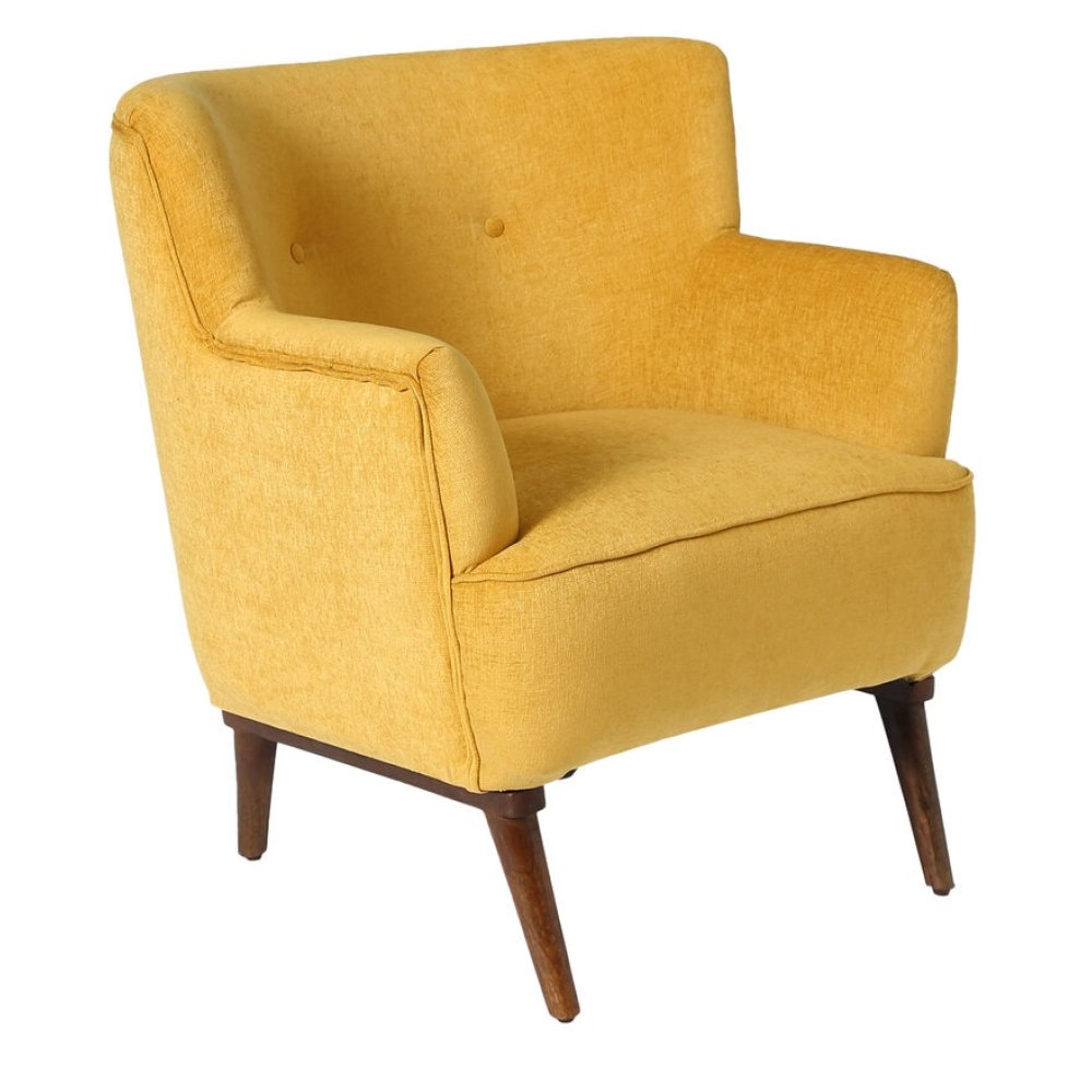 Carlito Lounge Chair in Yellow Color image