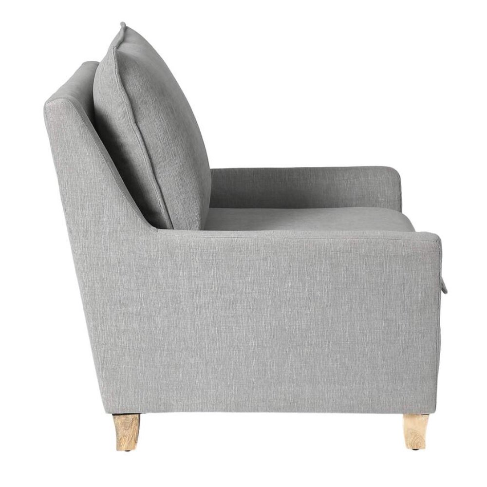 Alma Fabric Full Back Lounge Chair In Ash Grey Color image