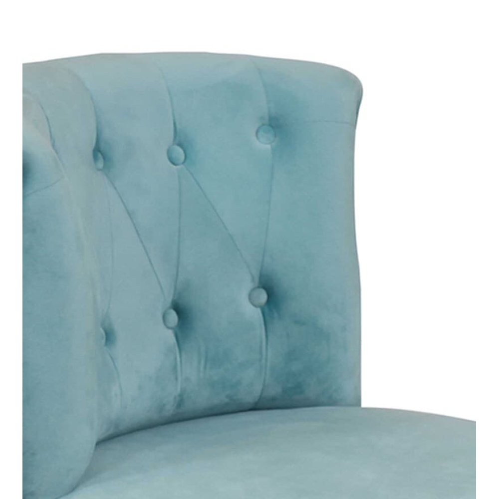 Milano Fabric Slipper Chair in Light Blue Color image