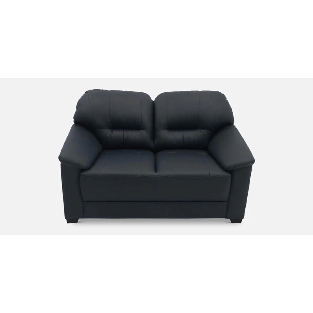Croma Leatherette 2 Seater Sofa in Dark Blue Color image