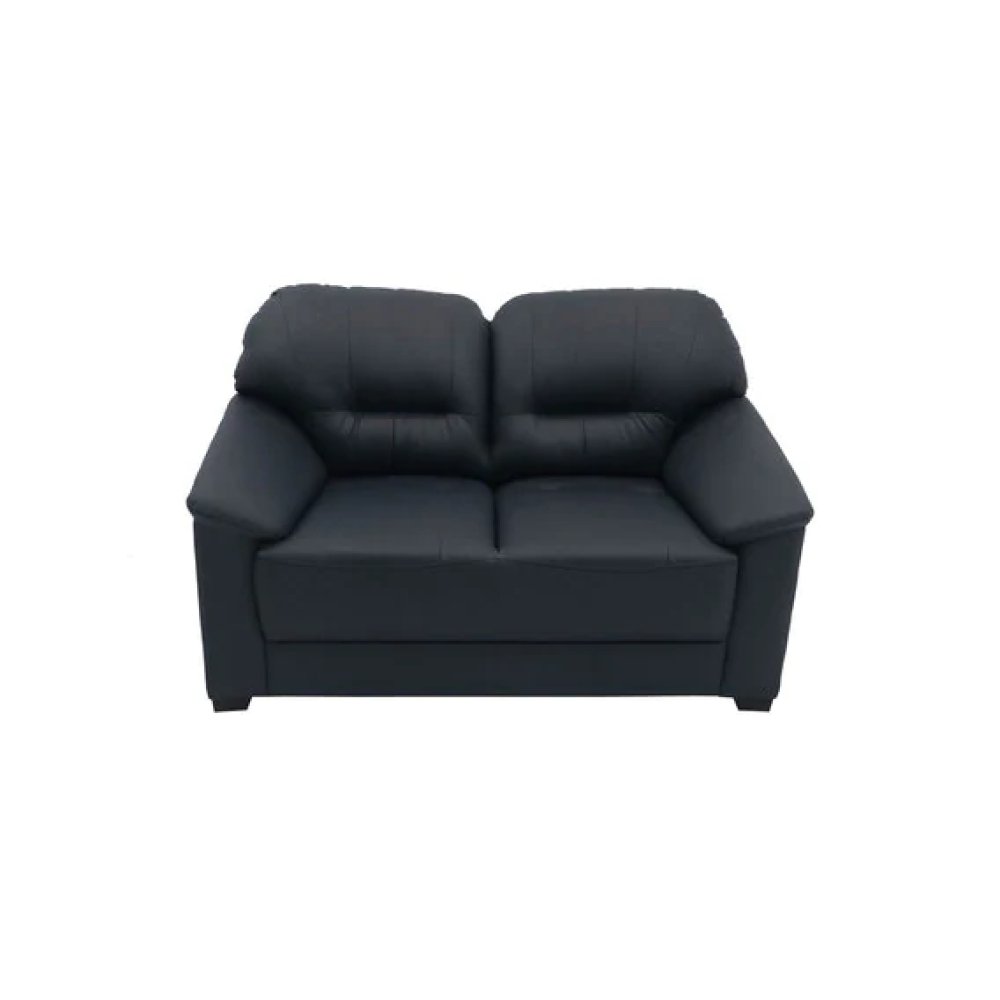 Croma Leatherette 2 Seater Sofa in Dark Blue Color image
