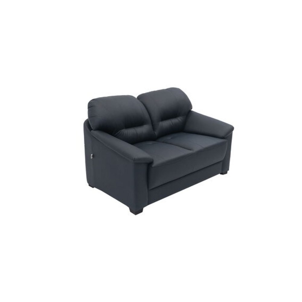 Croma Leatherette 2 Seater Sofa in Dark Blue Color image