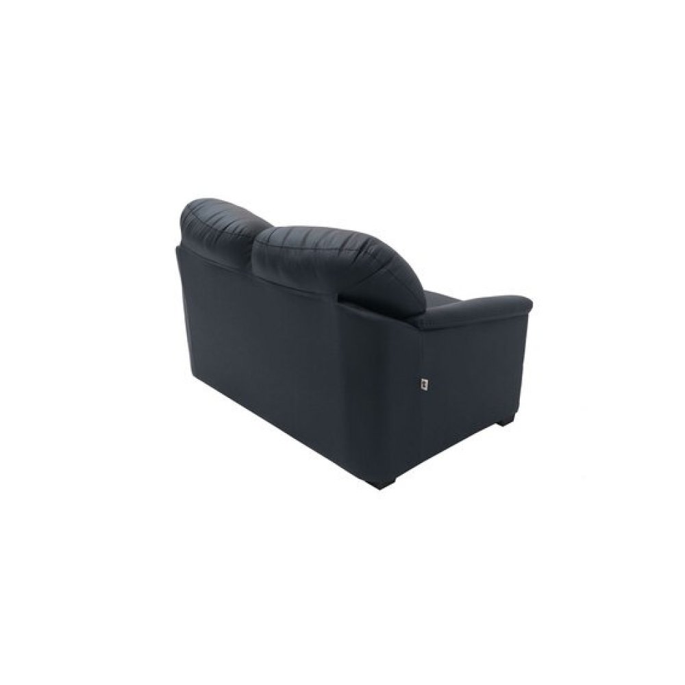 Croma Leatherette 2 Seater Sofa in Dark Blue Color image