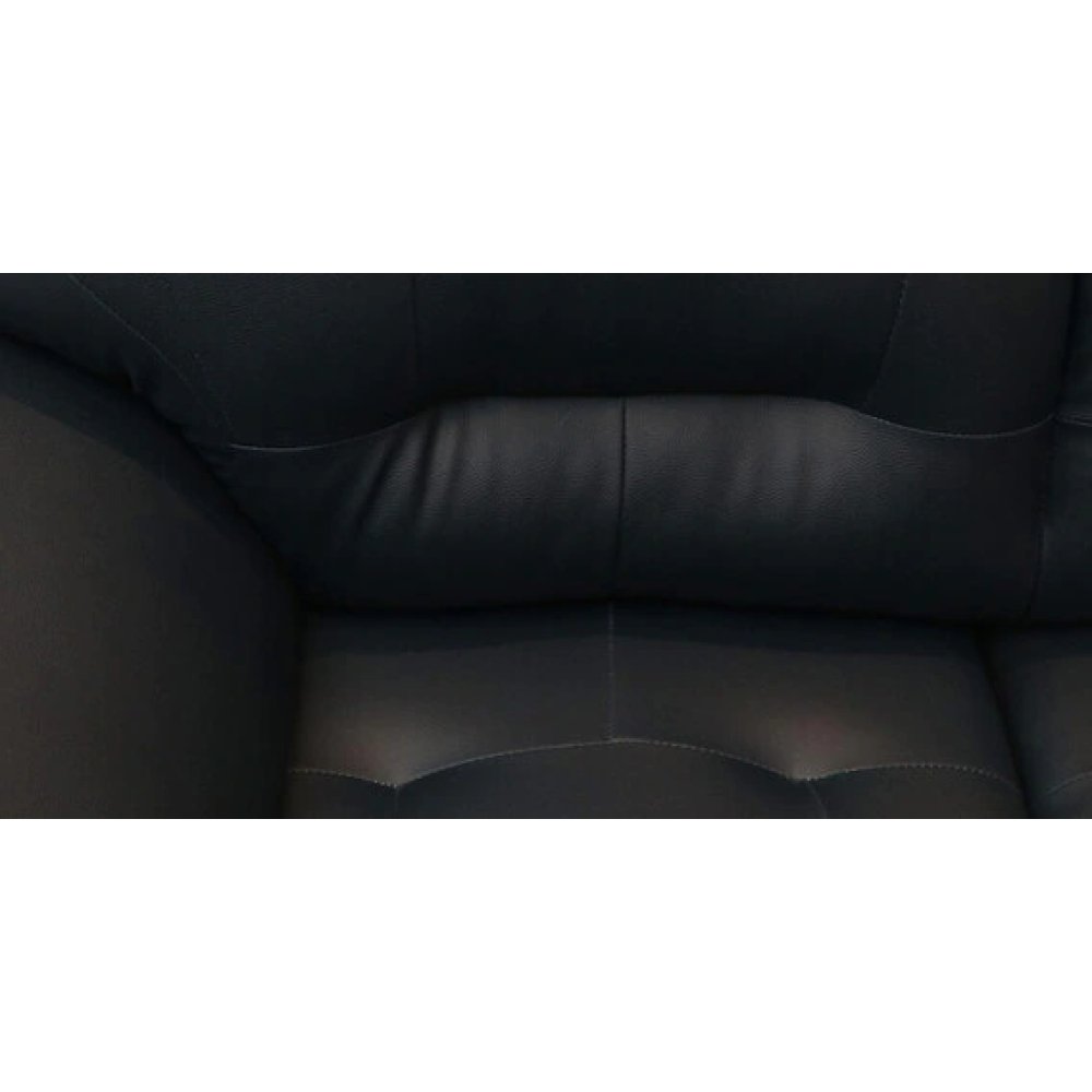 Croma Leatherette 2 Seater Sofa in Dark Blue Color image