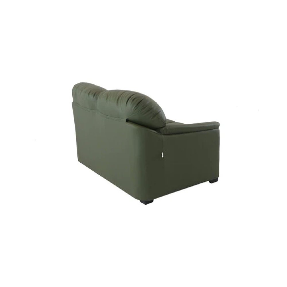 Croma Leatherette 2 Seater Sofa in Olive Green Color image