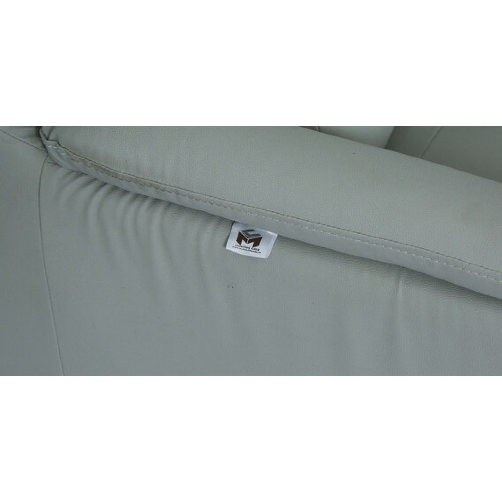 Croma Leatherette 2 Seater Sofa in Grey Color image