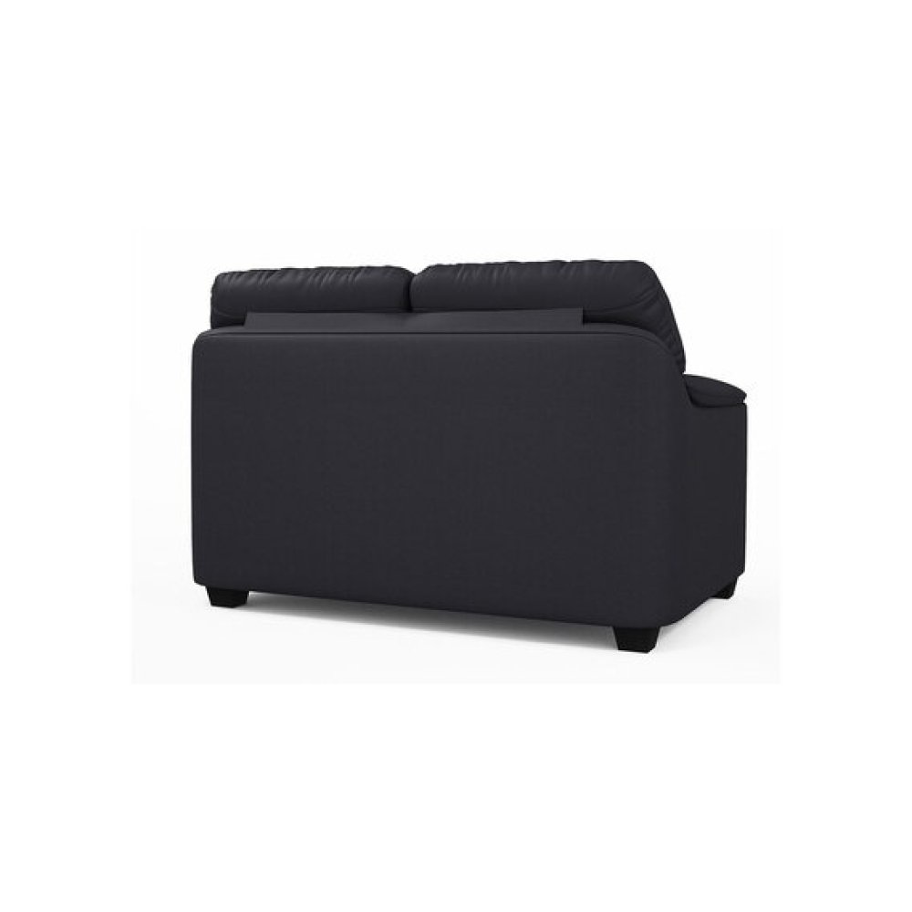 Croma Leatherette 2 Seater Sofa in Black Color image
