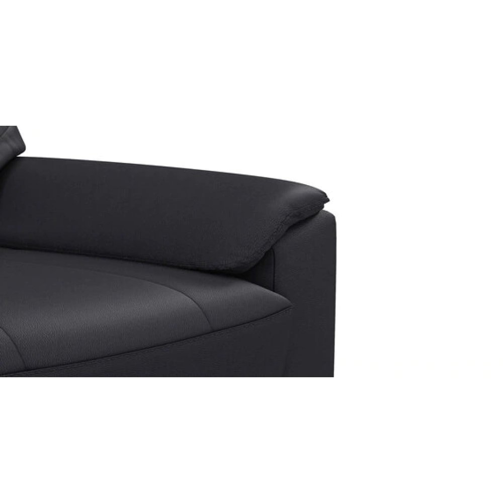 Croma Leatherette 2 Seater Sofa in Black Color image