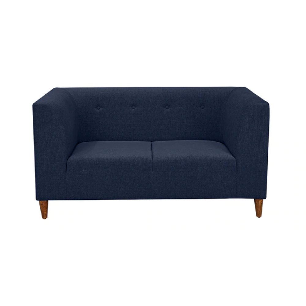 Armando Fabric 2 Seater Sofa In Navy Blue Color image