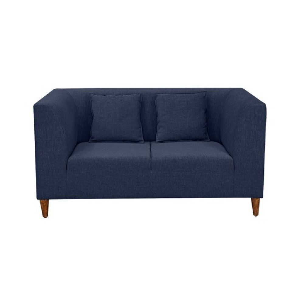 Armando Fabric 2 Seater Sofa In Navy Blue Color image
