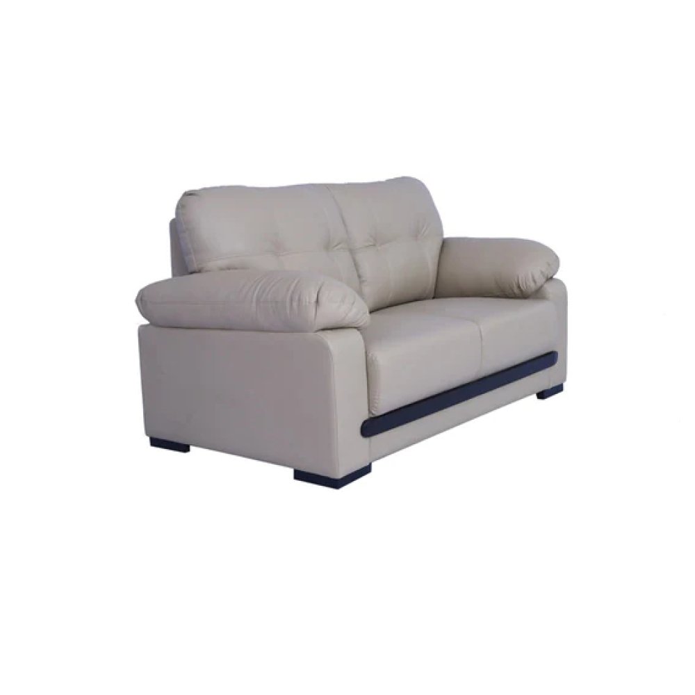 Montario Leatherette 2 Seater Sofa in Beige Colour image