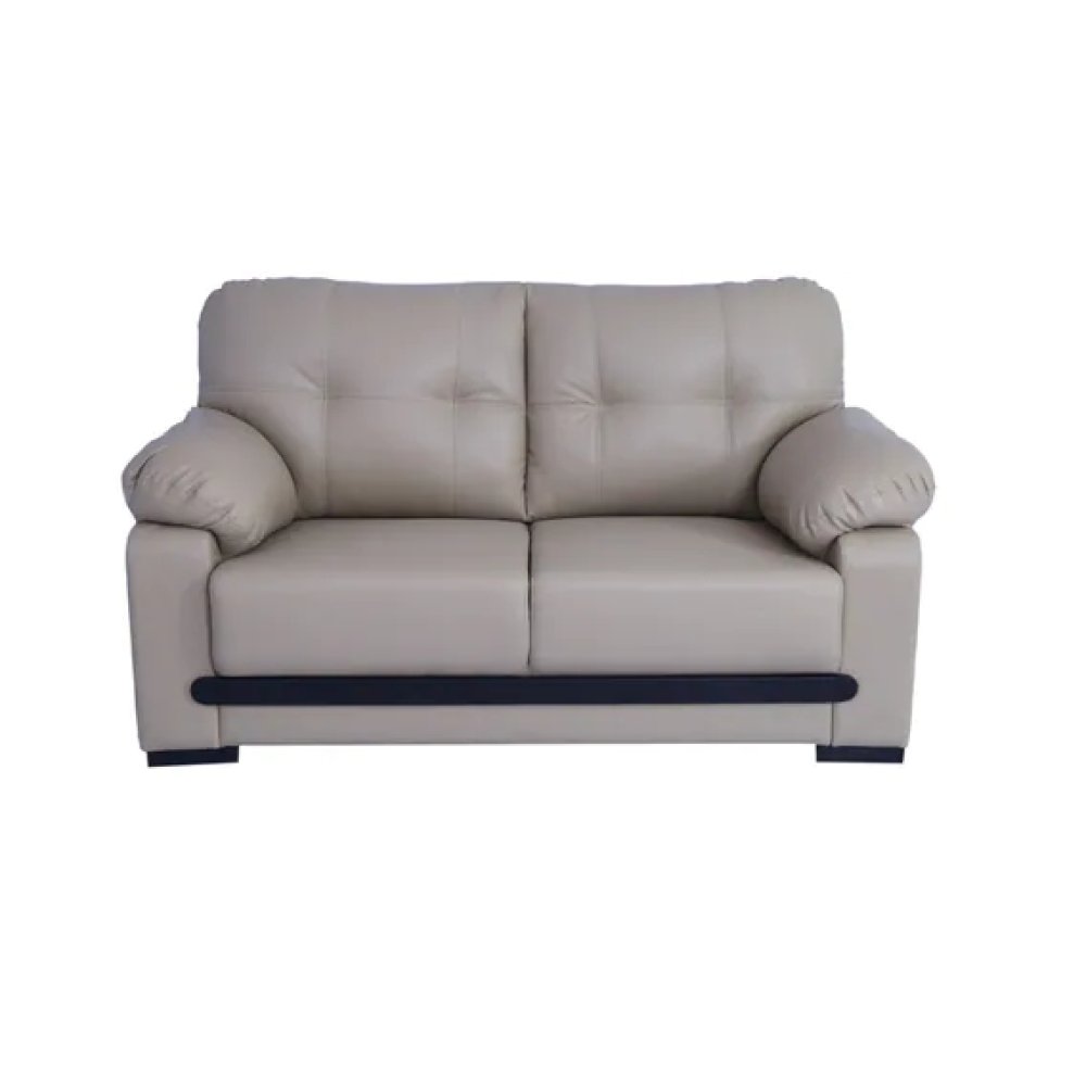 Montario Leatherette 2 Seater Sofa in Beige Colour image