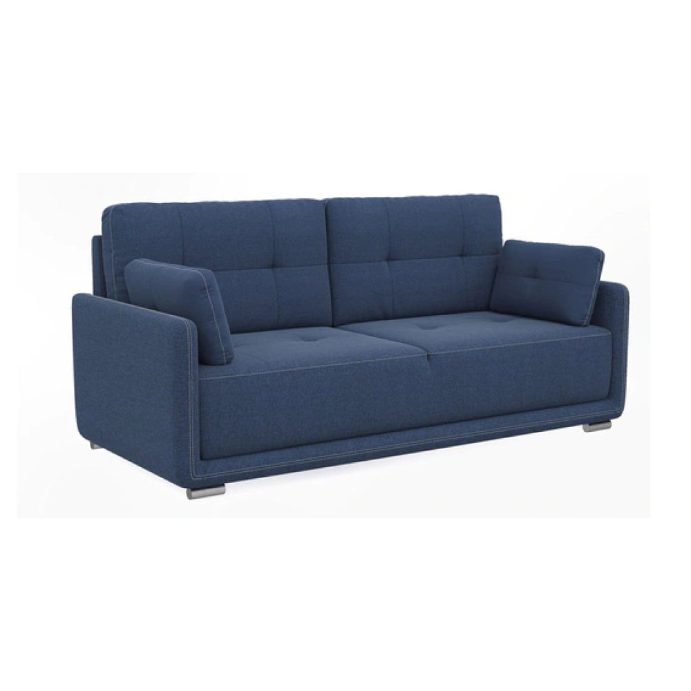 Cedar Fabric 3 Seater Sofa in Blue Color image