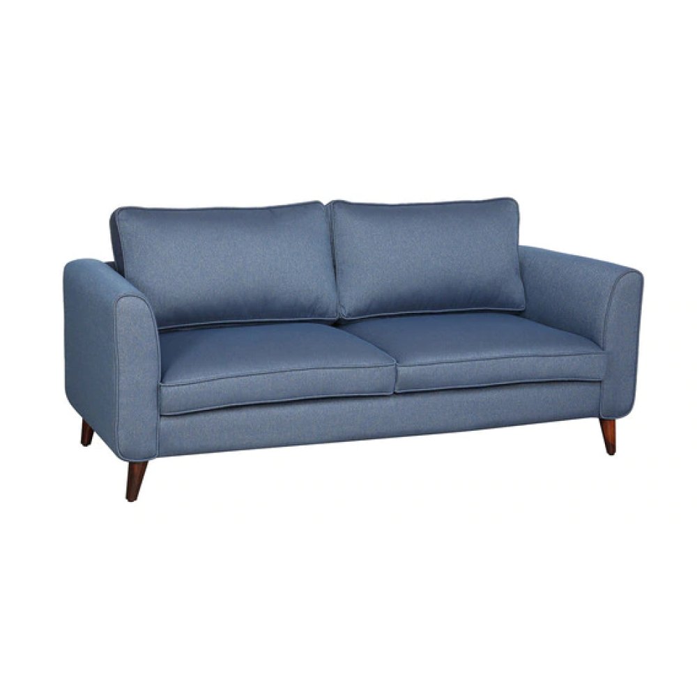 Valerie Fabric 3 Seater Sofa In Blue Color image