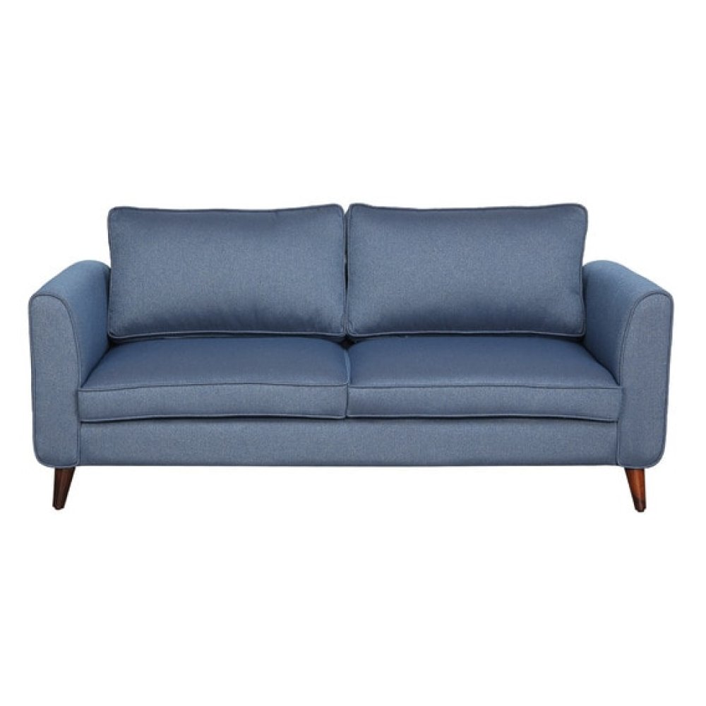 Valerie Fabric 3 Seater Sofa In Blue Color image