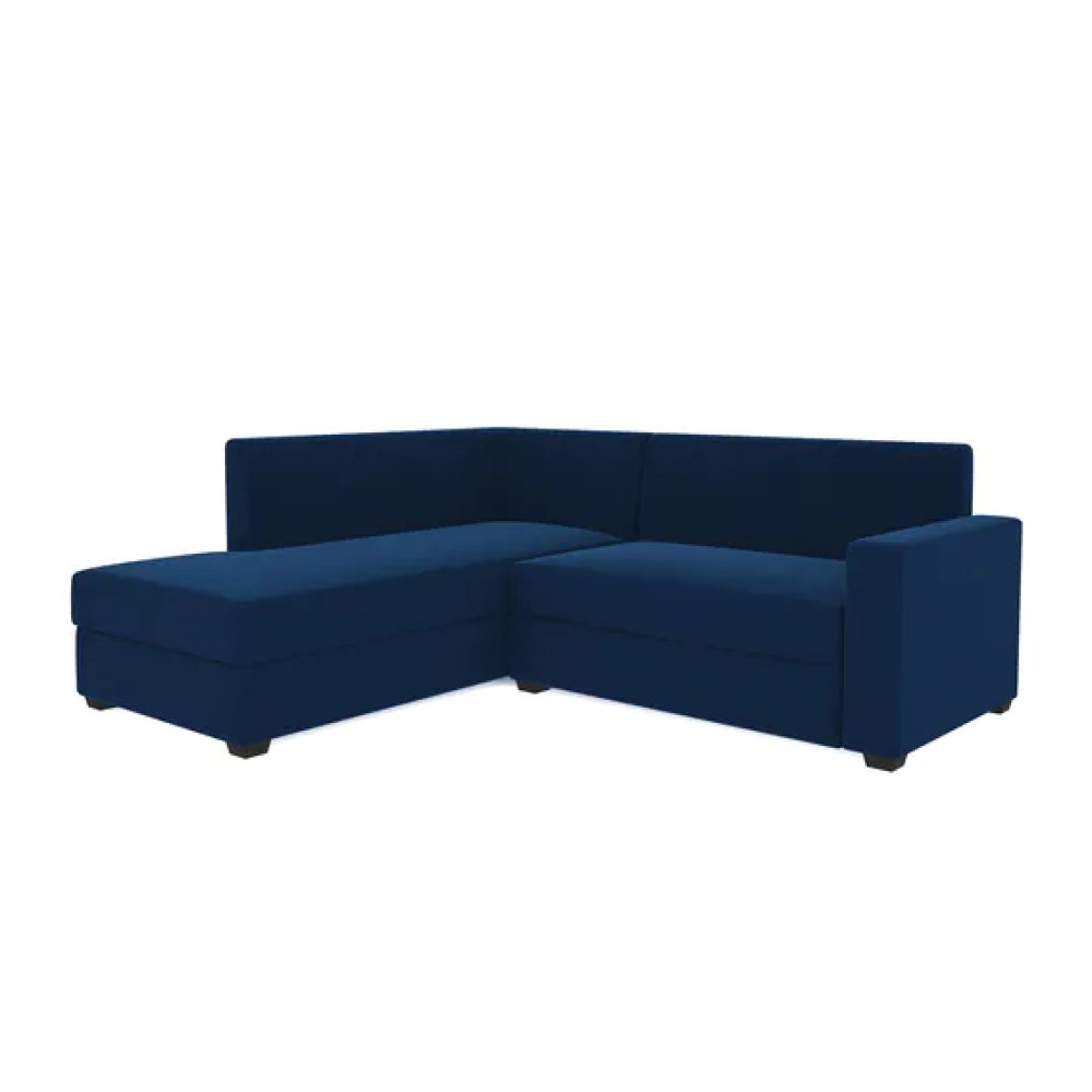 Jordan Fabric LHS Sectional Sofa(2+Lounger) in Blue Colour image