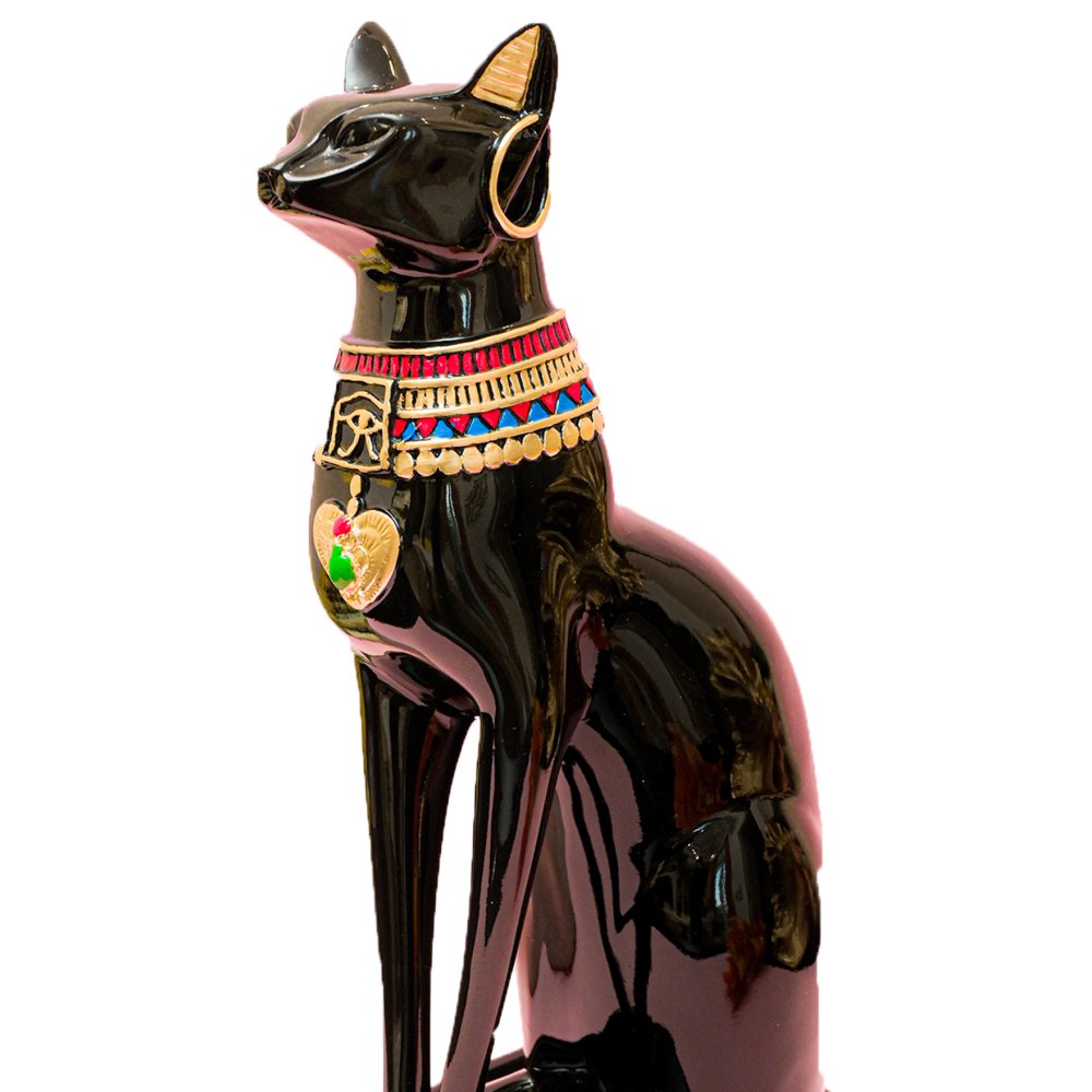 Captivating Egyptian Black Cat - Large image