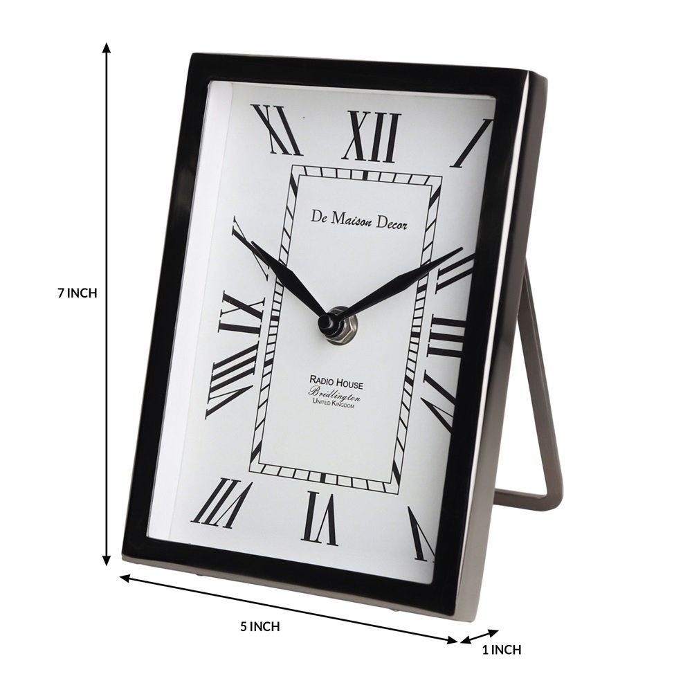 Framed Table Clock Black image
