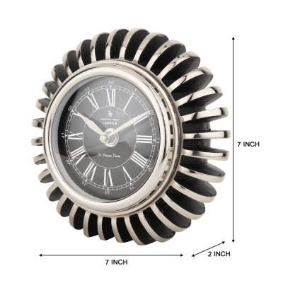 EdgeSculpt Table Clock Black image