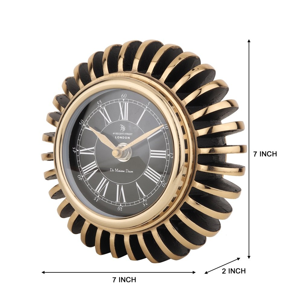 EdgeSculpt Table Clock Gold image