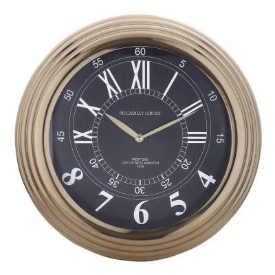 Gilded Ecliptic Gold Wall Clock image