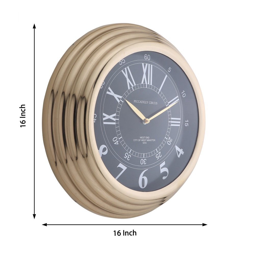 Gilded Ecliptic Gold Wall Clock image