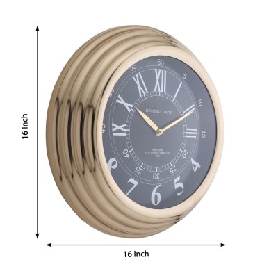 Gilded Ecliptic Gold Wall Clock image