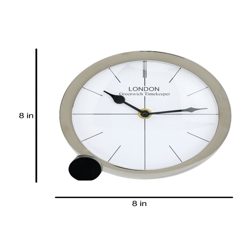 Langston Silver Table Clock image