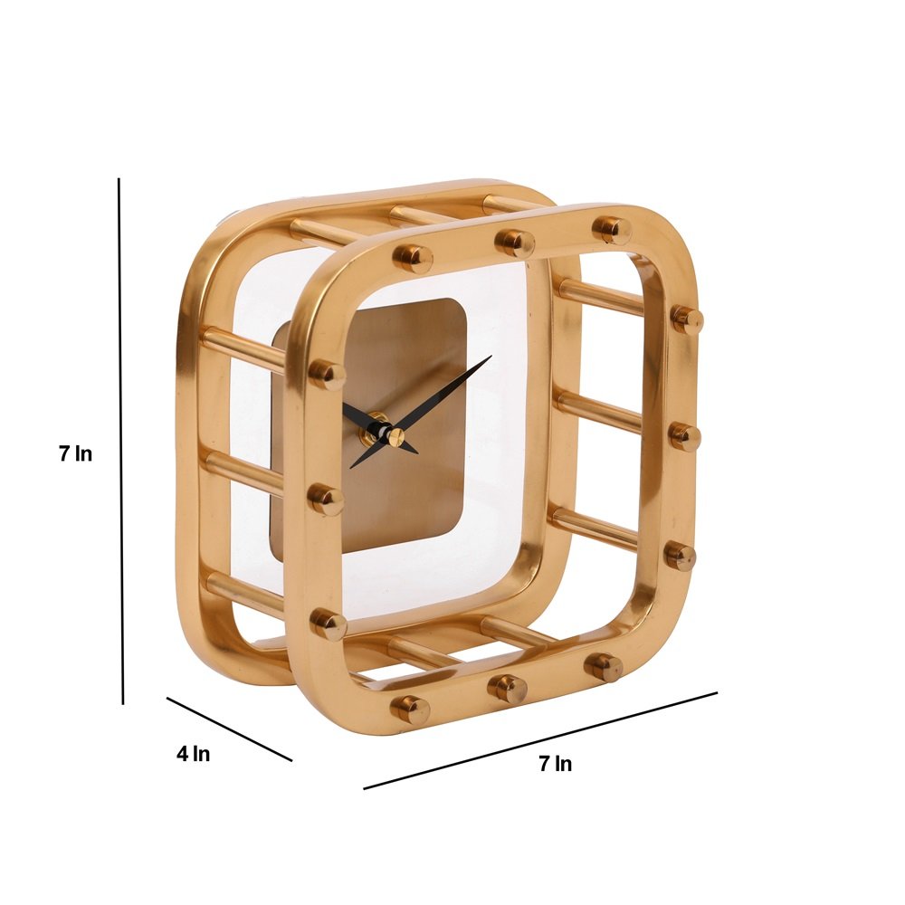 Aurelian Table Clock Gold image