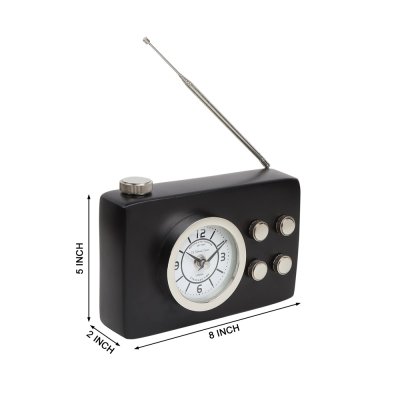 Broadcaster Table Clock In Black image